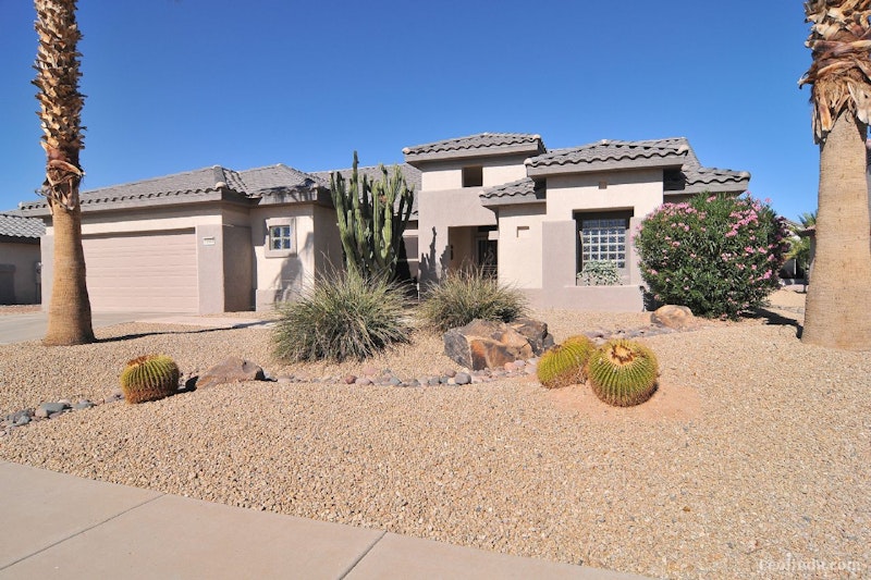 Sun City Grand Stonecrest Home for Sale Oasis Backyard 15904 W